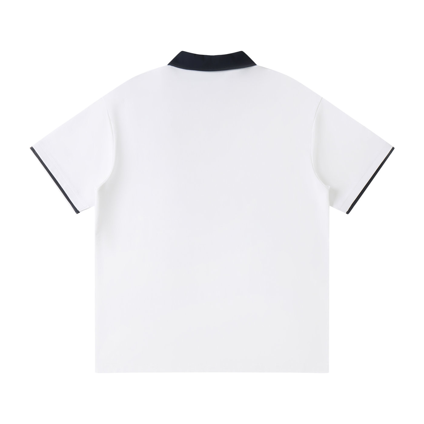 Contrast Collar Raglan Polo Shirt