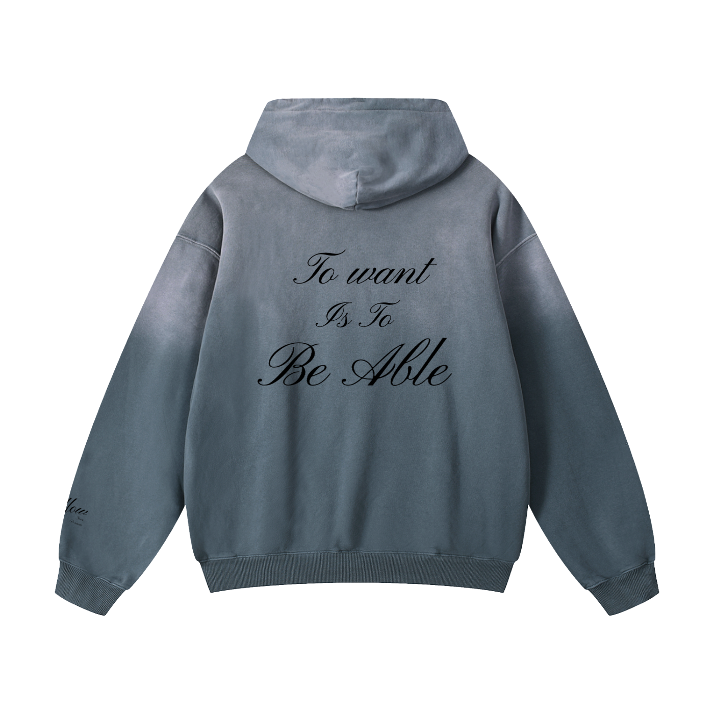 To Want Is To Be Able Sunfaded Hoodie