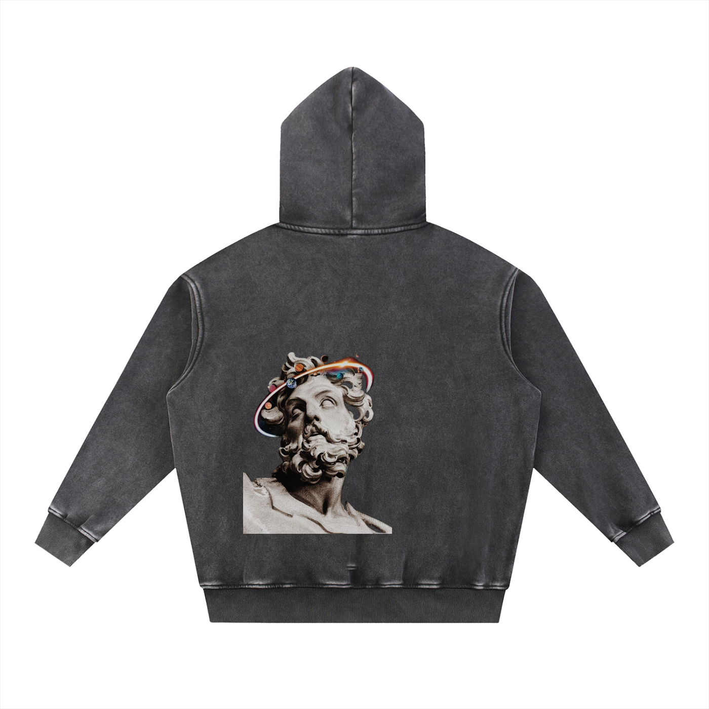 Snow Wash Fleece Oversize Hoodie