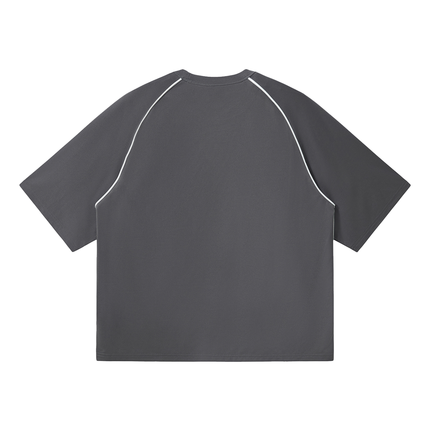 Contrast Piping Panel Raglan T-Shirt
