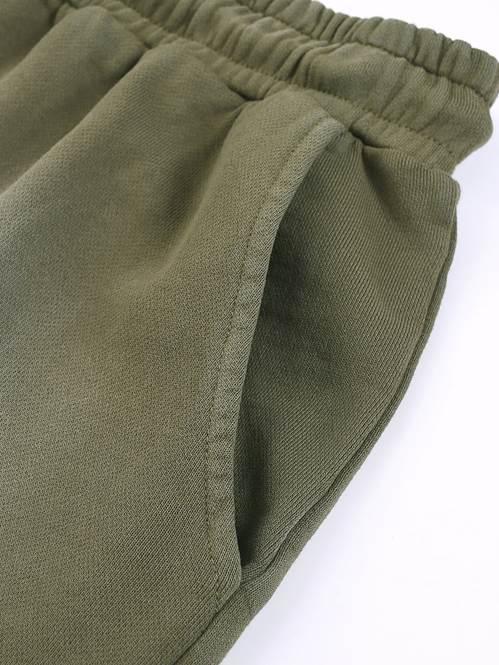 Rectangle Patch Monkey Washed Shorts