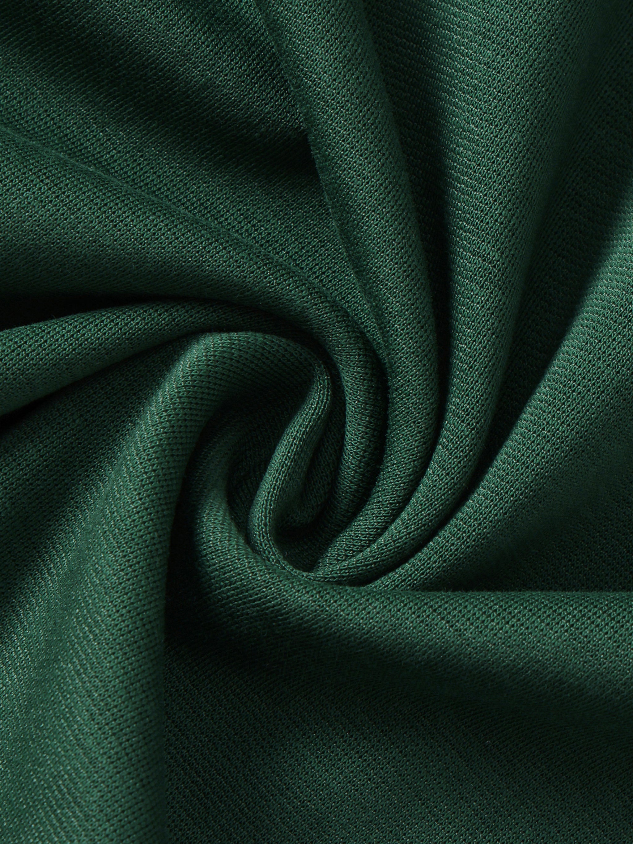 Contrast Collar Raglan Polo Shirt